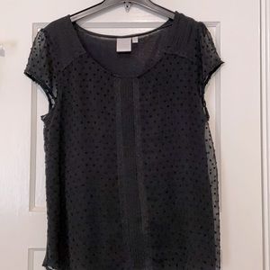 LC Lauren Conrad blouse black size XL